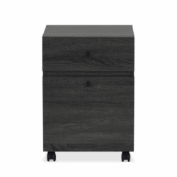 Gabinete con Ruedas de 2 cajones Gris