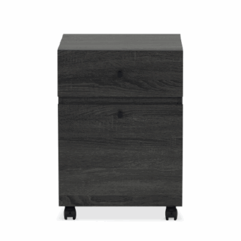 Gabinete con Ruedas de 2 cajones Gris