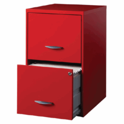 Archivero Office Designs BTS 22078 / Rojo / Vertical / 2 gavetas