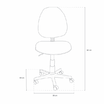 Silla de Oficina Coscorp Gales / Tela / Negro - Image 3
