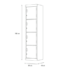 Locker con 4 Casilleros Tam-Mex Blanco - Image 3