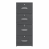 Archivero Maderkit 4 Gavetas Negro