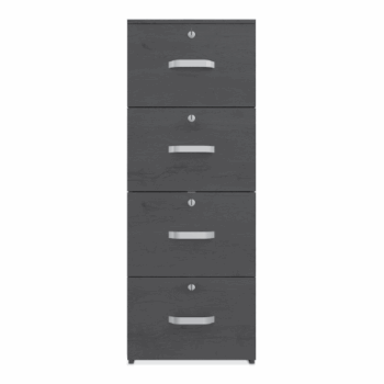 Archivero Maderkit 4 Gavetas Negro