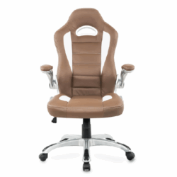 Silla Ejecutiva Techni Mobili Sport Ergo / Polipiel / Café claro