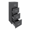 Archivero Maderkit 4 Gavetas Negro - Image 3