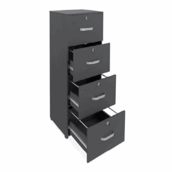 Archivero Maderkit 4 Gavetas Negro - Image 3