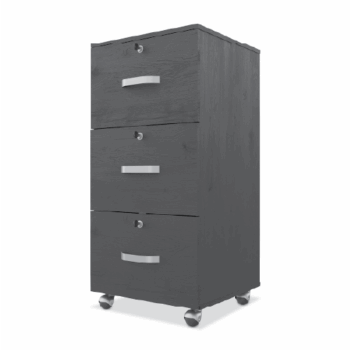 Archivero Maderkit 3 Gavetas Negro - Image 3