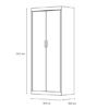 Gabinete con 2 Puertas Tam-Mex Blanco - Image 3