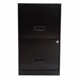 Archivero con 2 Gavetas Hirsh Negro