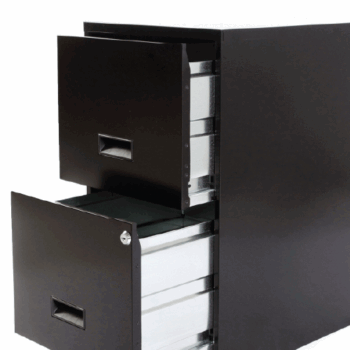 Archivero con 2 Gavetas Hirsh Negro - Image 3