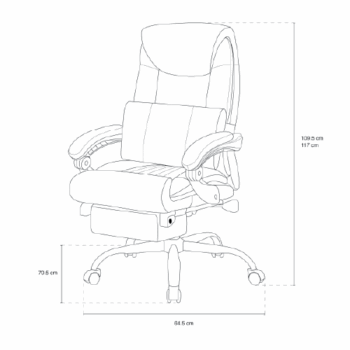 Silla Ejecutiva Techni Mobili Ergo Style / Polipiel / Negro - Image 7