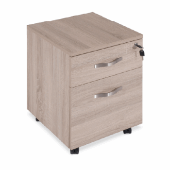 Gabinete con Ruedas de 2 cajones Café - Image 2