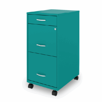 Archivero Organizador Móvil 3 Cajones Turquesa - Image 3