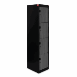 Locker con 4 Casilleros Tam-Mex Negro