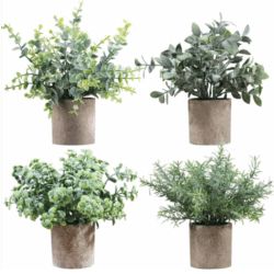 paquete de 4 paquetes de minimacetas artificiales