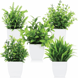 Artigreen 5 Plantas Artificiales Mini Macetas